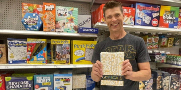 man in supermarket