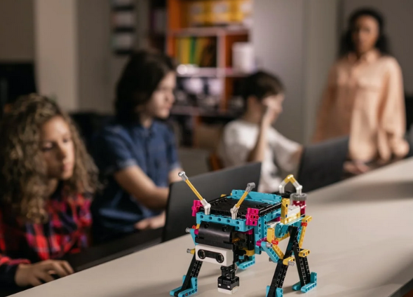 Kids with legos