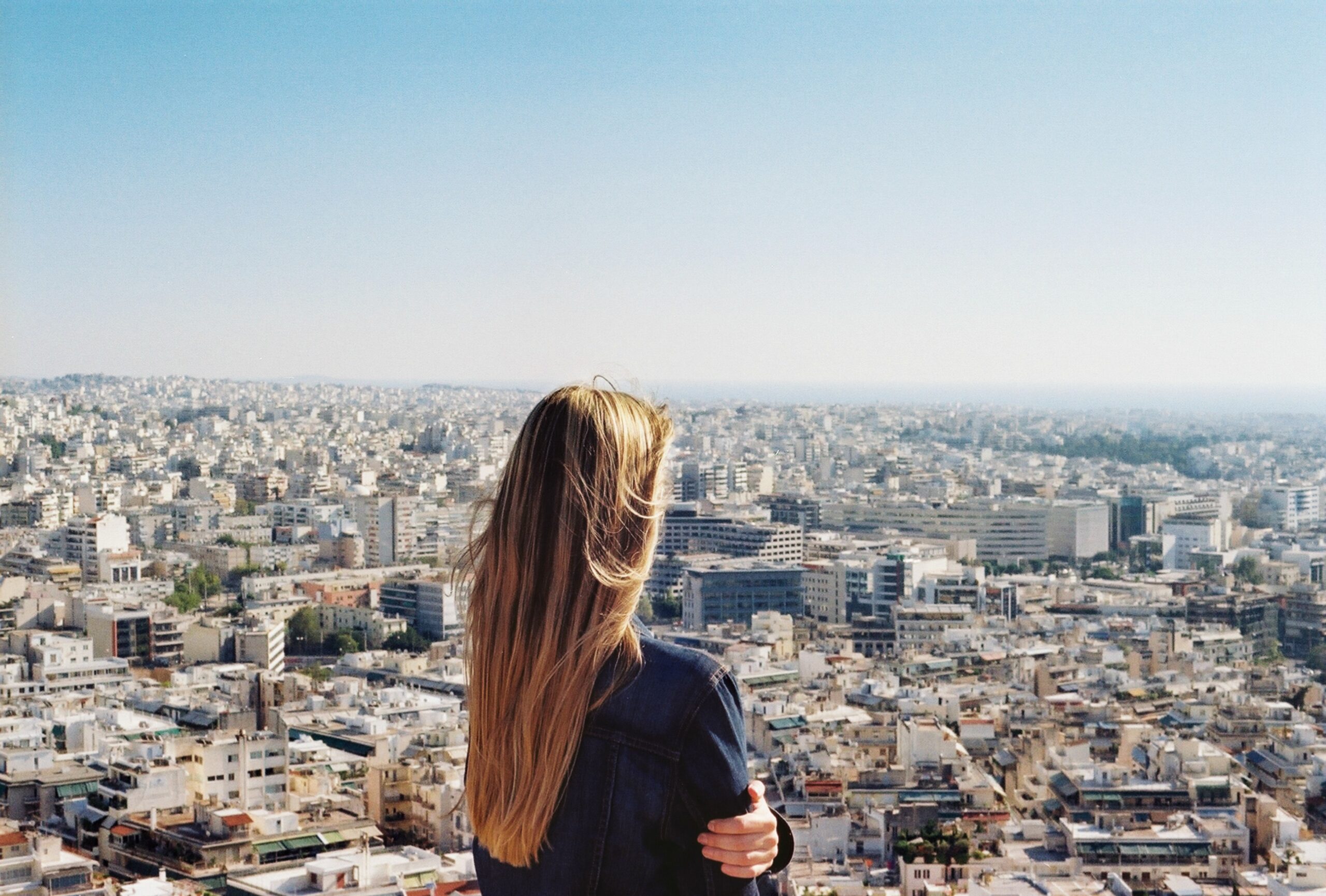 Girl on rooftop