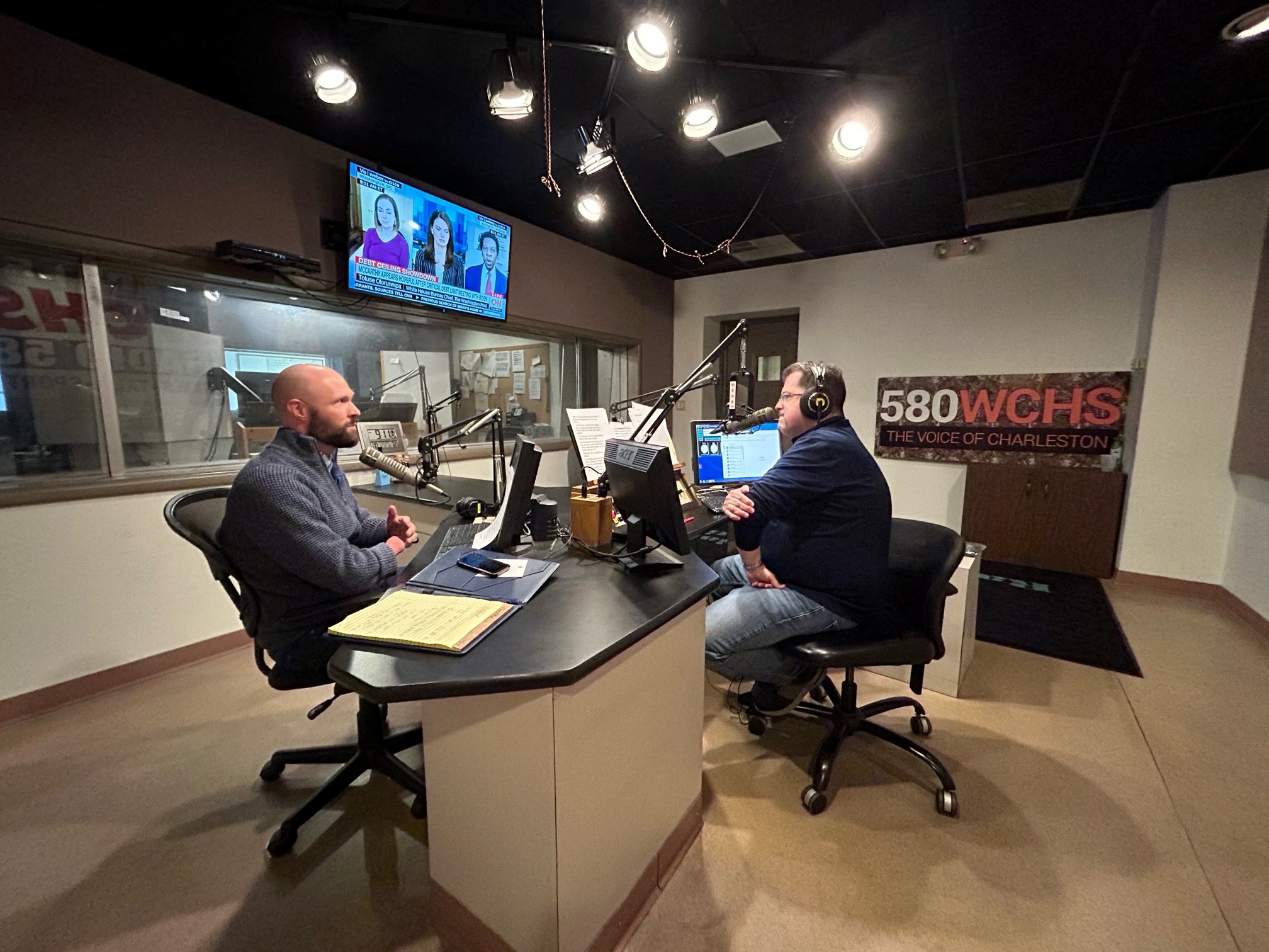 podcast session on studio