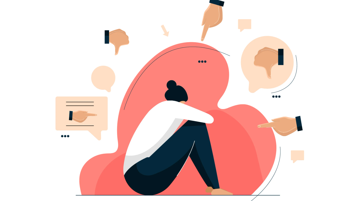 Img of girl being pointed at