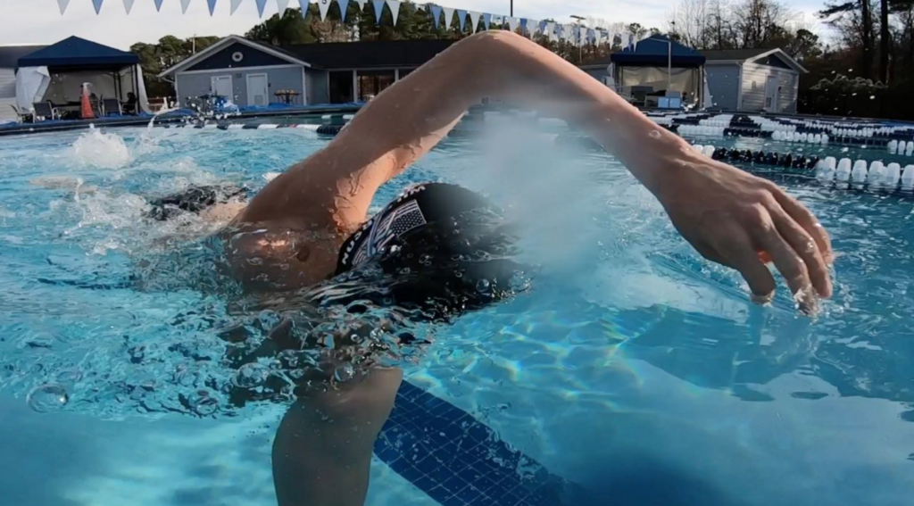 boy swimming 